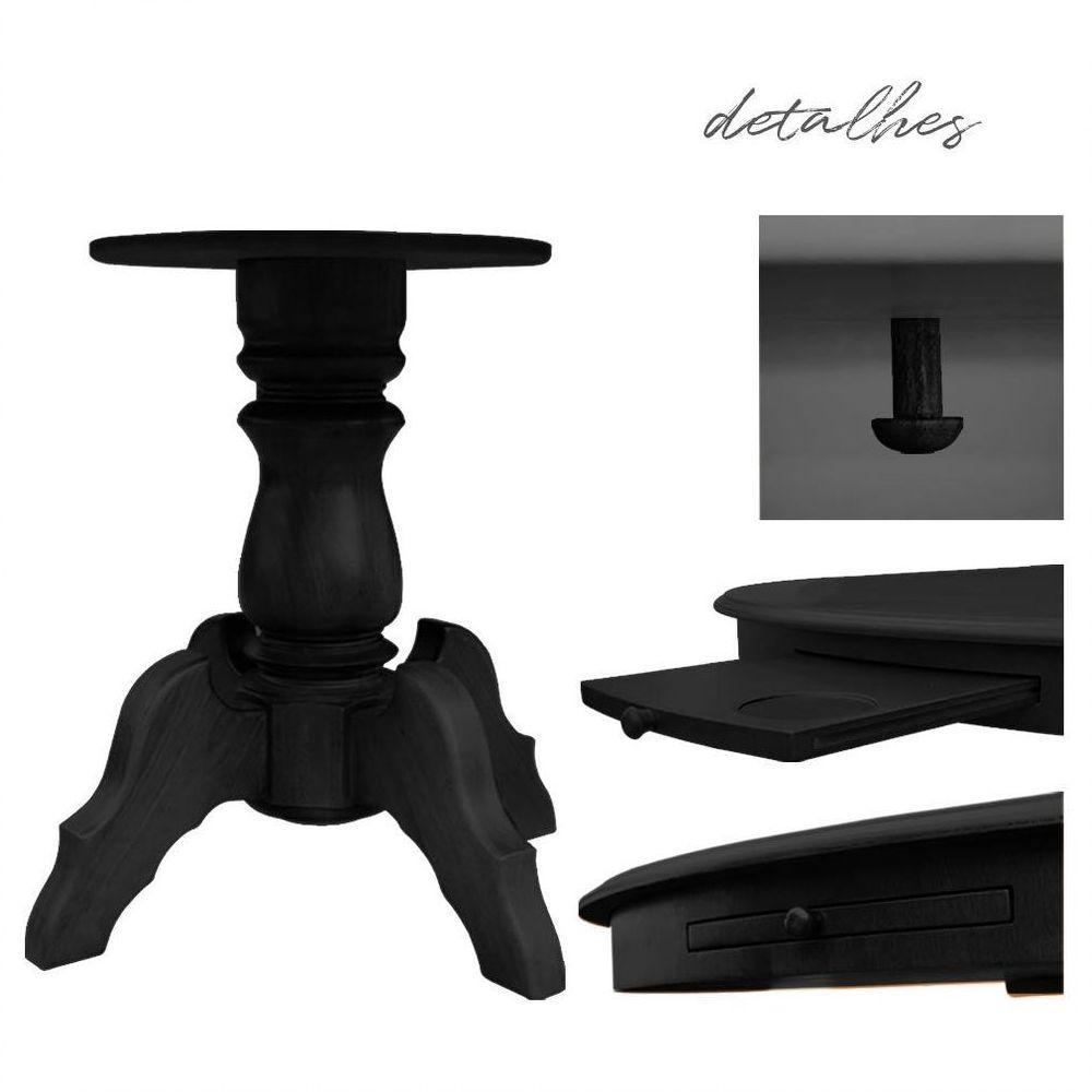 Mesa de Jogos Carteado Redonda com 4 Cadeiras - 5