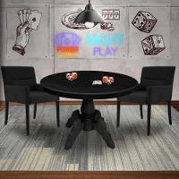 Mesa de Jogos Carteado Redonda com 2 Cadeiras - 7