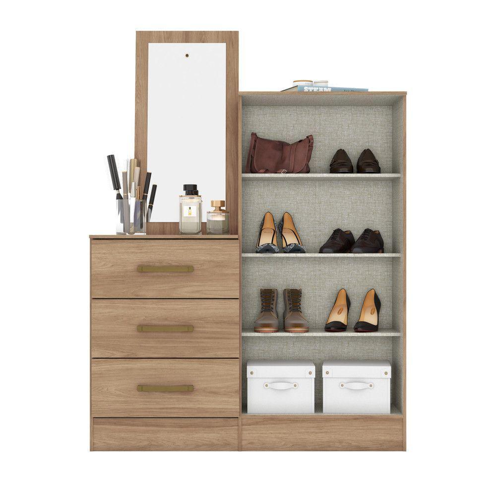 Cômoda Multiuso 02 Portas 03 Gavetas B700 Briz Jequitibá Brilho - 2