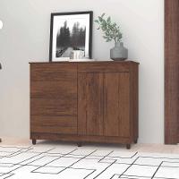 Cômoda Sapateira 5 Gavetas E 2 Portas Imbuia Rustico - 3