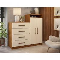 Comoda 2 Portas 4 Gavetas Nora Amendola Off-white - 2