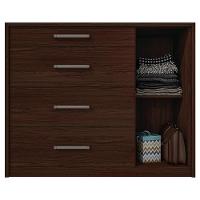 Cômoda Sapateira 1 Porta 4 Gavetas Marrom Palacius Caemmun - 1