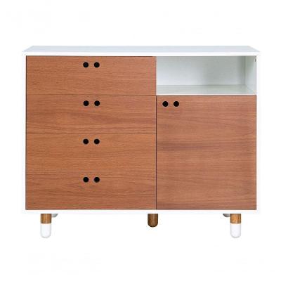 Cômoda BebêPé De Meia Sleeper - Branca E Jequitibá Natural