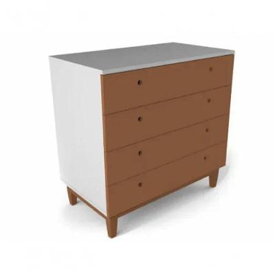 Cômoda BebêOtto Sleeper - Branca Com Gavetas Laminadas