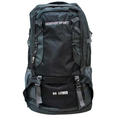 Mochila Convoy Sport Camping 60l Em Poliéster - Preto