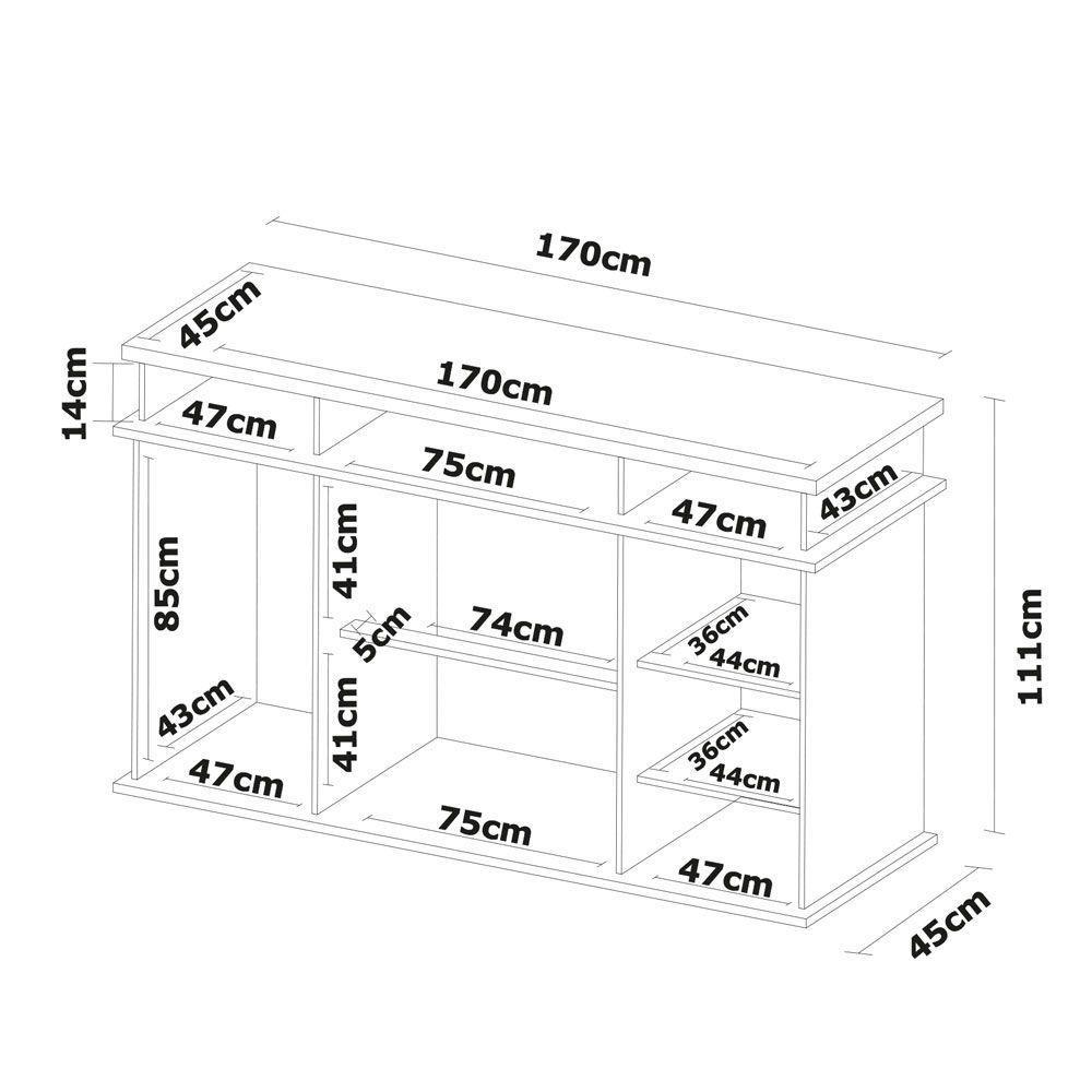 Cômoda Casal 7 Gavetas London Branco 7130 Demóbile - 2