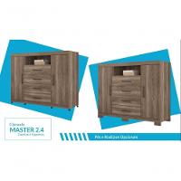 Cômoda De Madeira 4 Gavetas Santos Andirá Branco Branco - 2