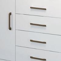 Cômoda De Madeira 4 Gavetas Santos Andirá Branco Branco - 5