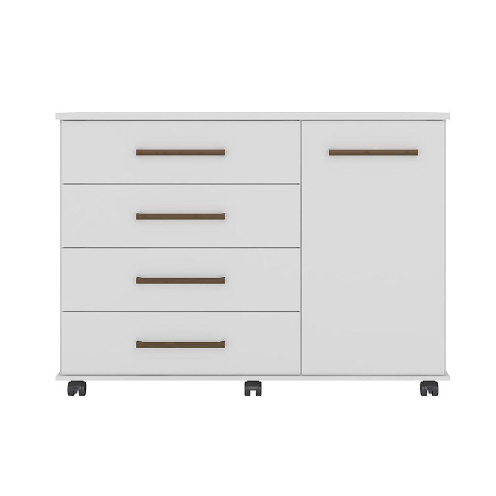Cômoda 4 Gavetas Flora Branco 4130 Demóbile - 5