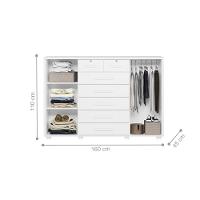 Comoda Manchester Branco Fosco Liso - 5