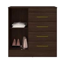 Cômoda 4 Gavetas Montevidéu ébano Touch 4290 Demóbile - 2