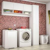 Conjunto Lavanderia Com 2 Peças Com 4 Portas Eloisa Cor Branco Phoenix Baby - 1