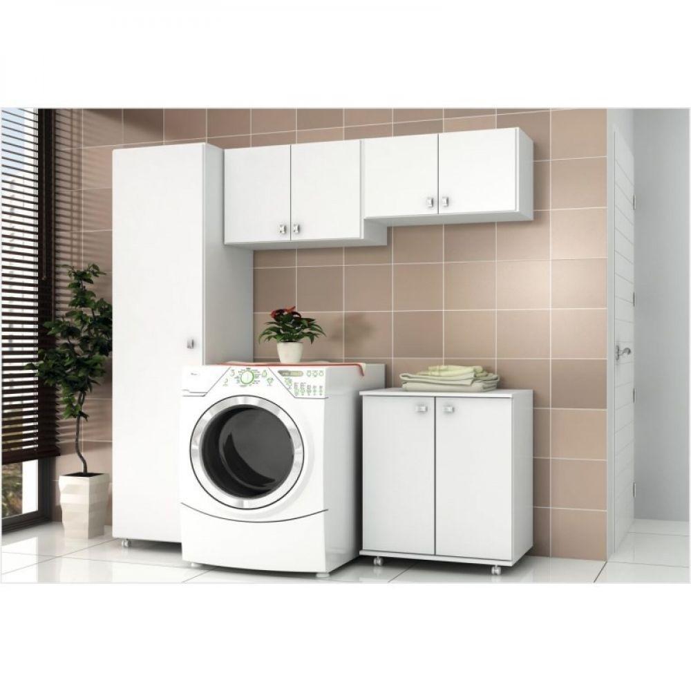 Ambiente para Lavanderia 4 Peças Branco Tecno Mobili - 2