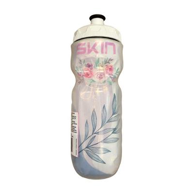 Garrafa Térmica De Ciclismo Skin 500ml - Branco/floral