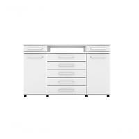 Cômoda Para Quarto 2 Portas 7 Gavetas London D02 Branco - 2