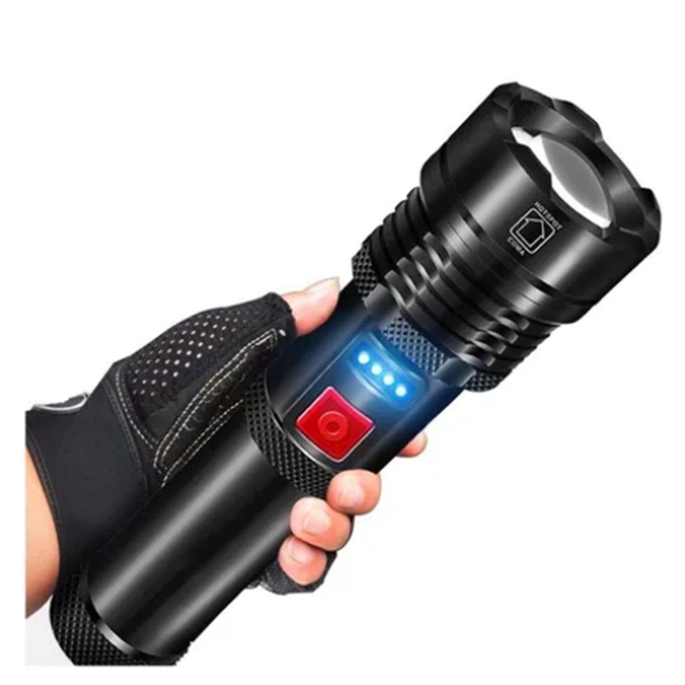 Lanterna Led Xml T9 Recarregável Usb Muito Forte. - 1