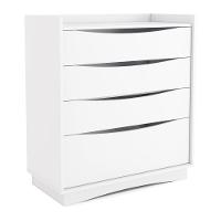 Cômoda Com 4 Gavetas Multimóveis Cr35152 Branco Branco - 1