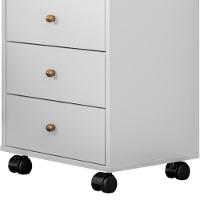 Mesa De Cabeceira 4 Gavetas Presence D02 Branco - Mpozenato - 3