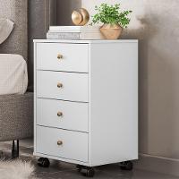 Mesa De Cabeceira 4 Gavetas Presence D02 Branco - Mpozenato - 4