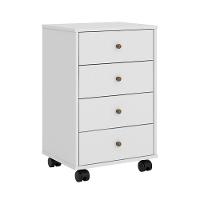 Gaveteiro 4 Gavetas Office Presence Branco 29110 Demóbile - 1