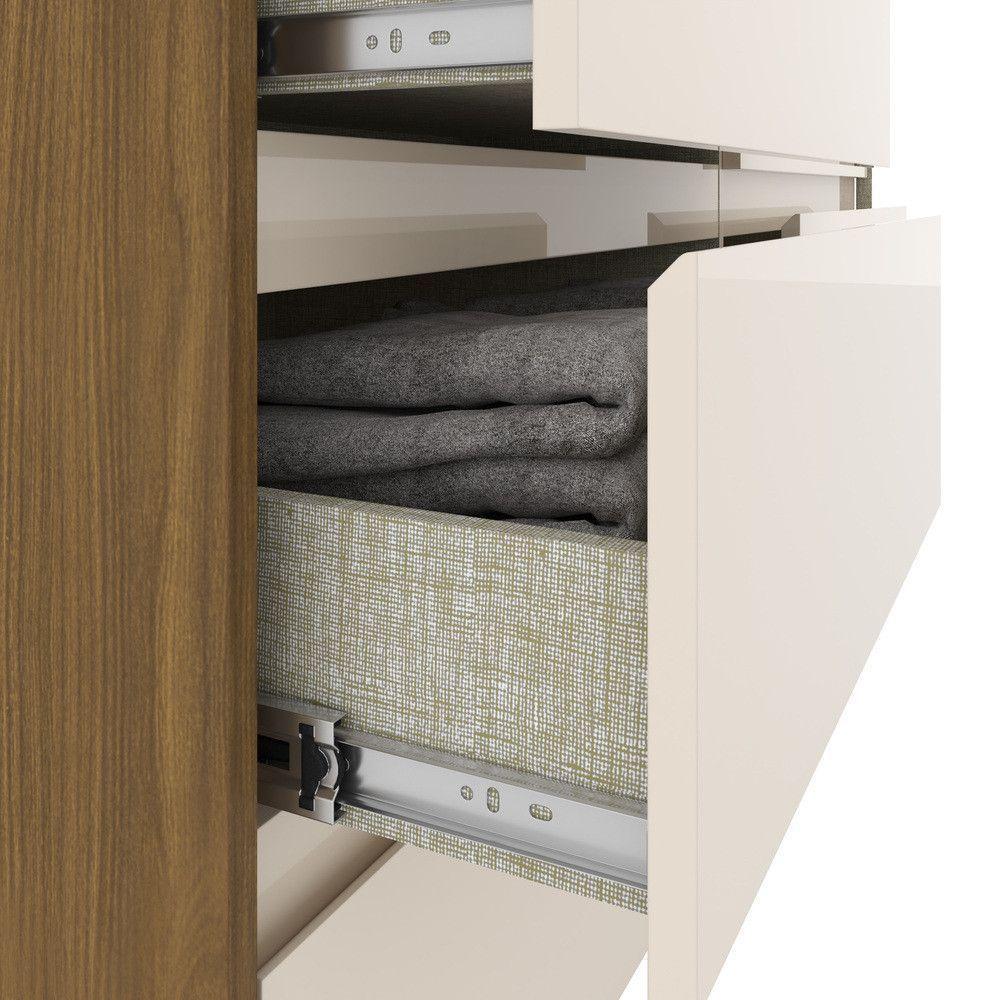 Cômoda 6 Gavetas Ravenna Henn Nature Com Off White - 3