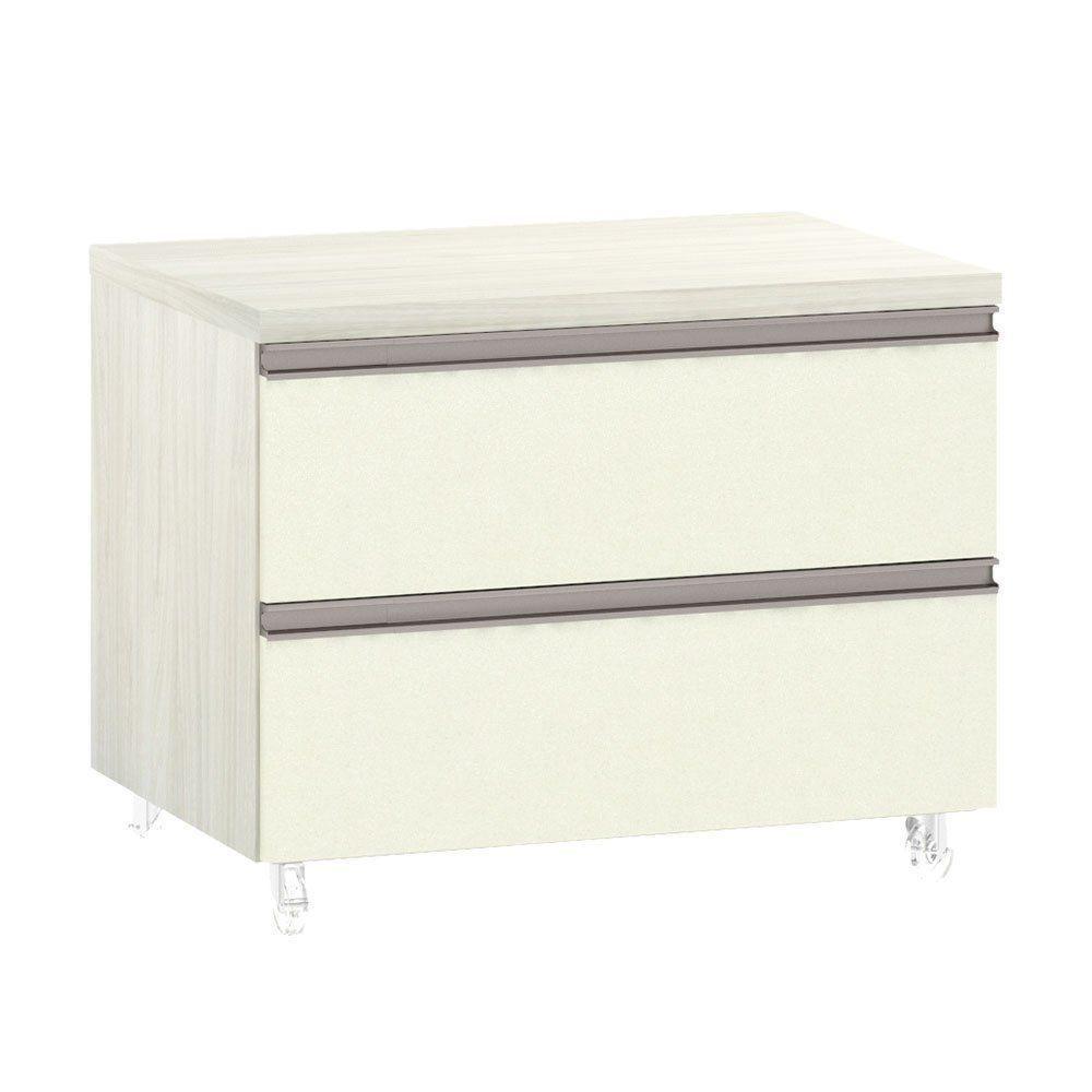 Mesa De Cabeceira Prime Plus 60 Cm Legno Crema Com Kashmir - 1