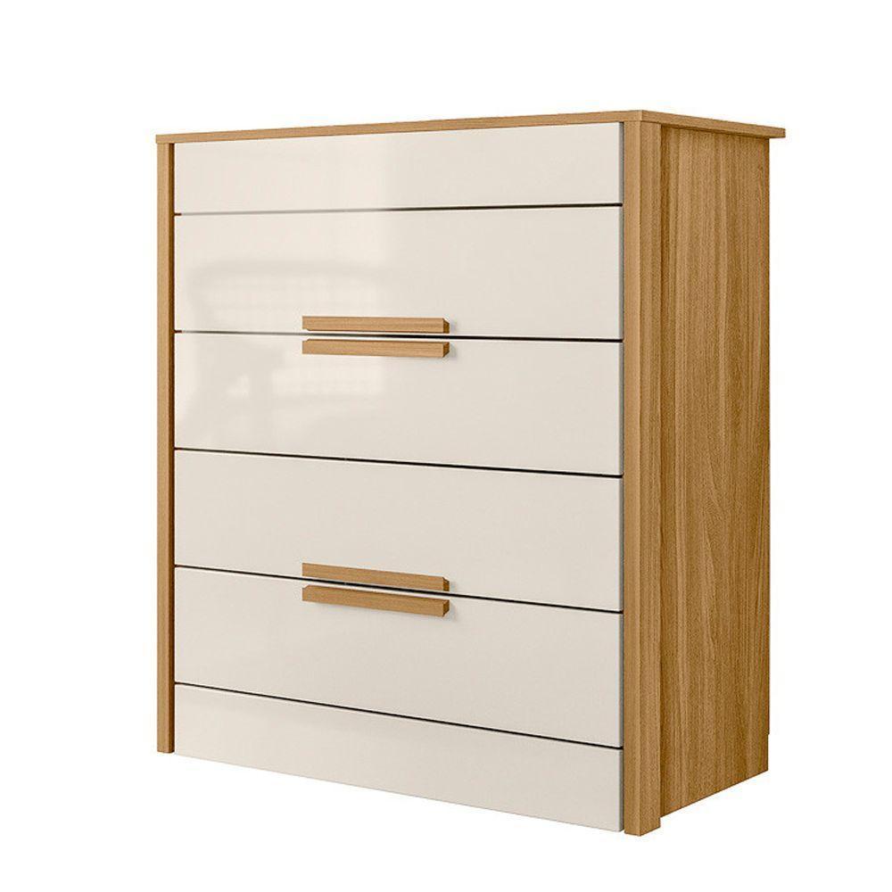 Cômoda 4 Gavetas Dhara Freijó Off White 997032 Moval - 1