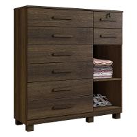 Cômoda New Vitoria Com Porta E 8 Gavetas Benetil Imbuia - 4