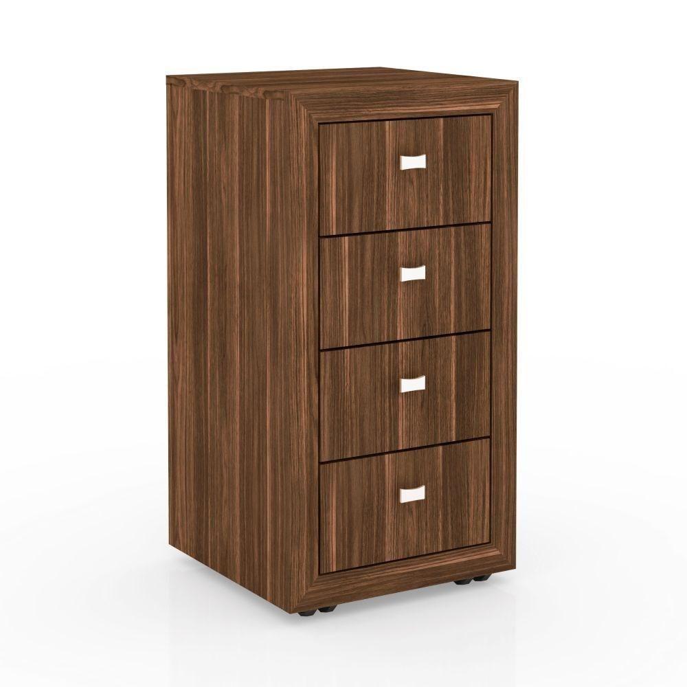 Gaveteiro 4 Gavetas Me4133 Nogal - 4