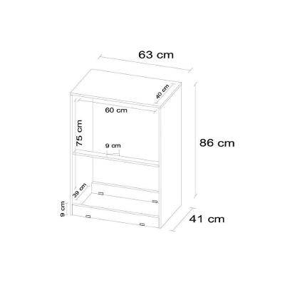 Cômoda Astral 4 Gavetas MDF com Puxador Plástico Branco para Quarto Reto
