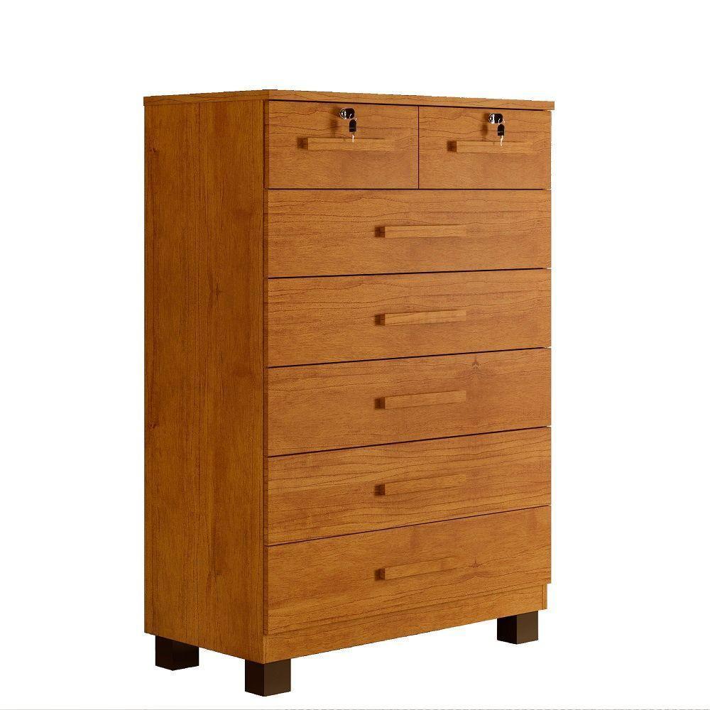 Cômoda New Barcelona 7 Gavetas Benetil Cinamomo - 1