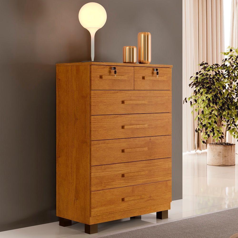 Cômoda New Barcelona 7 Gavetas Benetil Cinamomo - 2