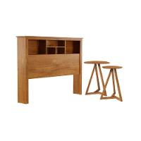 Jogo De Cabeceira Com Mezanino Lateral Cambridge Nature - 1