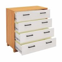 Cômoda 90Cm 4 Gavetas 100% Mdf W344 Freijó-Off White - 3