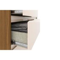 Cômoda de Quarto Ravenna c/ 6 Gavetas Nature/Off White - Henn - 2