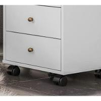 Kit Com 02 Mesa De Cabeceira Presence 9070 Branco Demobile B - 9