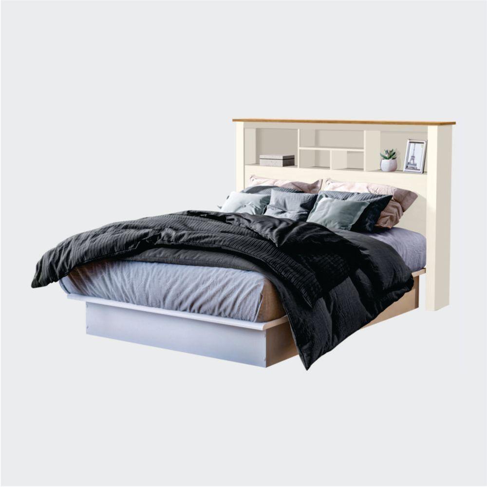 Jogo De Cabeceira Com Mezanino Lateral Cambridge Off White - 2