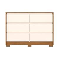 Cômoda de Quarto Ravenna c/ 6 Gavetas Jequitibá Brilho - Henn