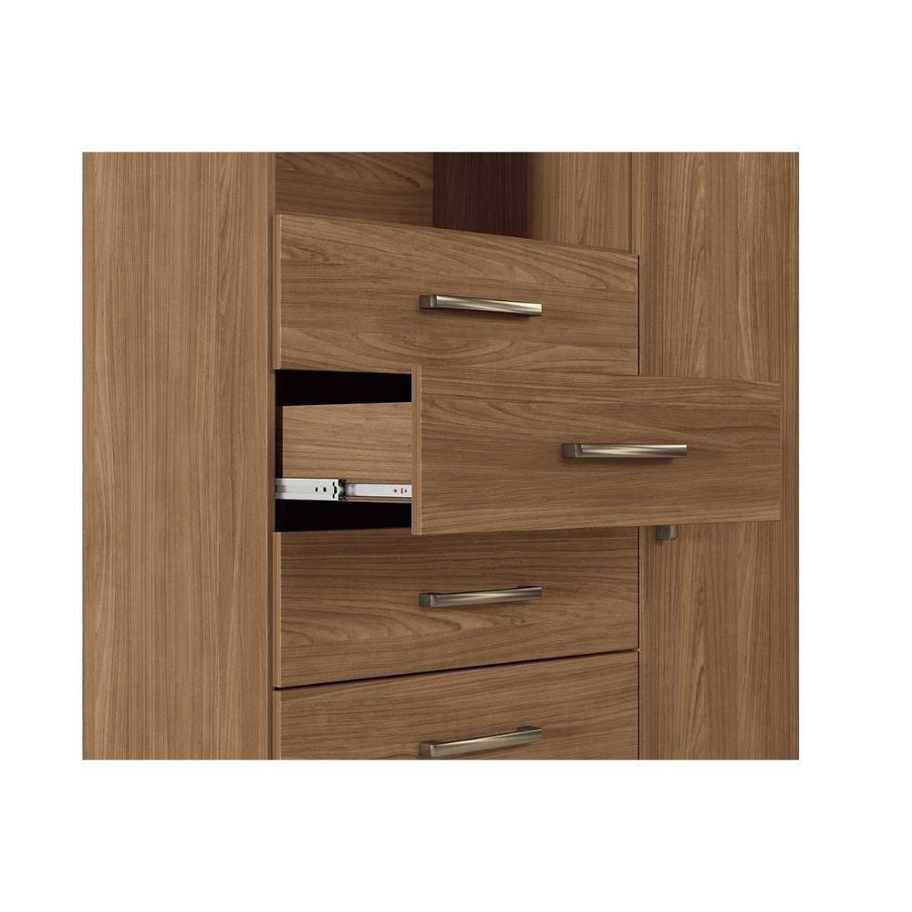 Cômoda Casal Marabá 1.6 C- 1 Porta 2 Nichos E 6 Gavetas C- Espelho Jatoba-areia - Santos Andirá - 3