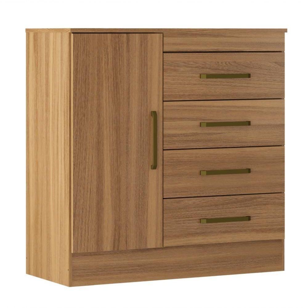 Gaveteiro 4 Gavetas 1 Portas Silvie Amendola - 5