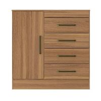 Gaveteiro 4 Gavetas 1 Portas Silvie Amendola - 2