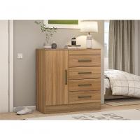 Gaveteiro 4 Gavetas 1 Portas Silvie Amendola - 3