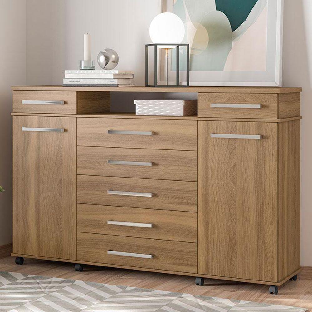 Cômoda 2 Portas 7 Gavetas London Amendola Touch - 4