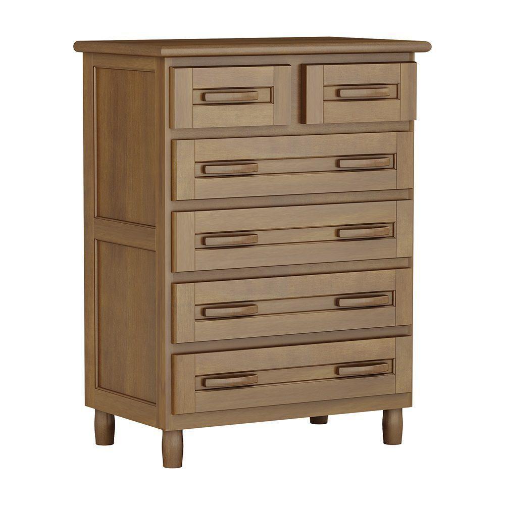 Cômoda Imbuia 6 Gavetas Madeira Maciça Pinus Cavazotto - 1