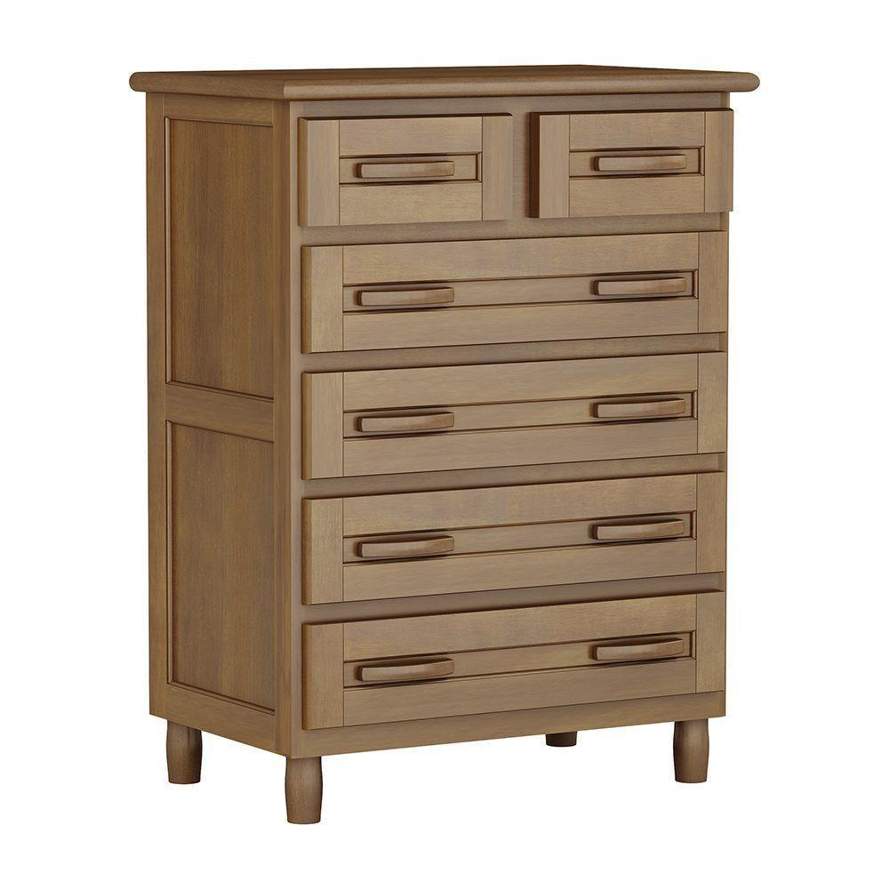 Cômoda Imbuia 6 Gavetas Madeira Maciça Pinus Cavazotto - 2