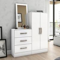 Cômoda Multiuso 02 Portas 03 Gavetas B700 Briz Branco - 1