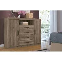 Cômoda Casal Master c/ 2 Portas 1 Nicho e 4 Gavetas Jatoba - Santos Andirá - 2