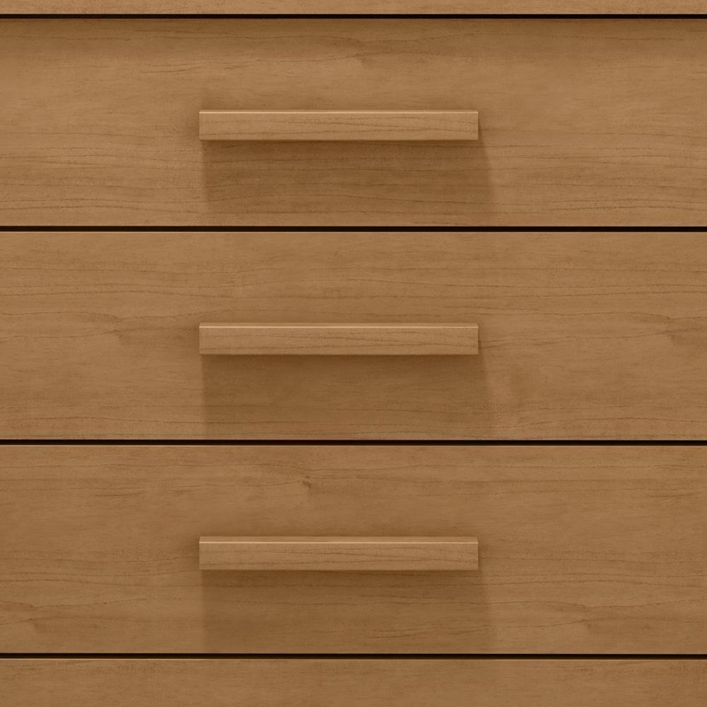 Cômoda De Madeira Com 4 Gavetas Amêndoa Baião Lopas Amêndoa - 4