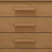 Cômoda De Madeira Com 4 Gavetas Amêndoa Baião Lopas Amêndoa