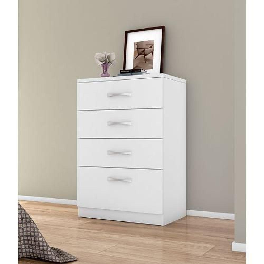 Cômoda Astral 4 Gavetas Branco - 4